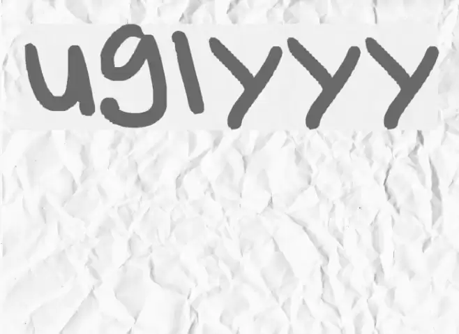 uglyyy Fonte examples