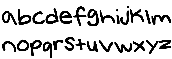 uglyyy Font LOWERCASE