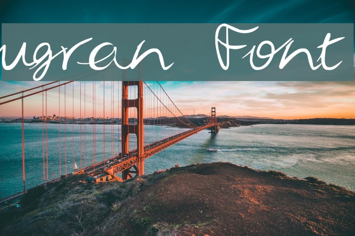 ugran Font examples
