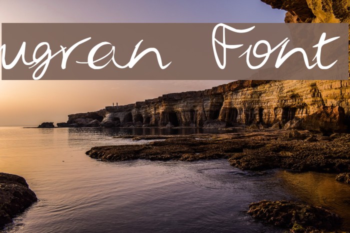 ugran Font examples