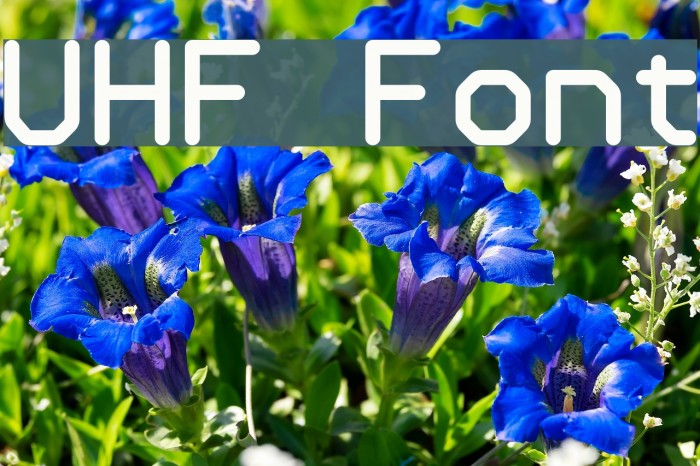 UHF Font examples