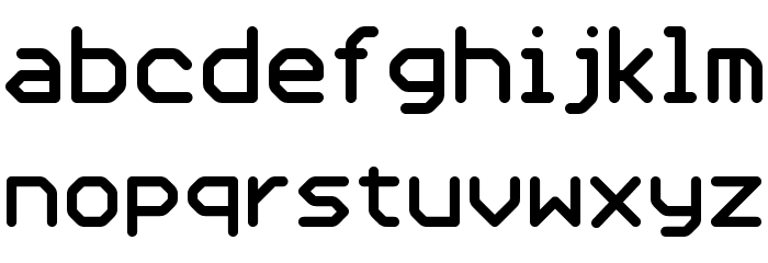 UHF Font LOWERCASE