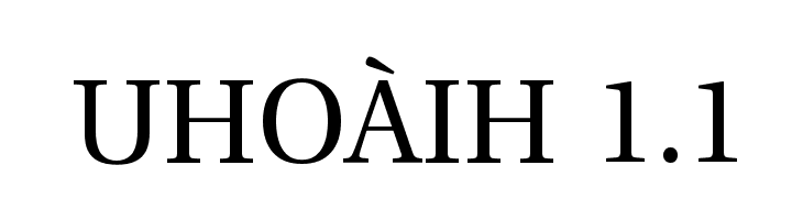UHoàiH 1.1 Font