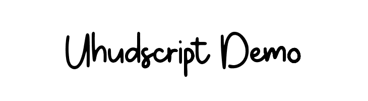 Uhudscript Demo  フリーフォントのダウンロード