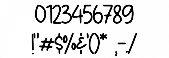 Uhudscript Demo Font OTHER CHARS