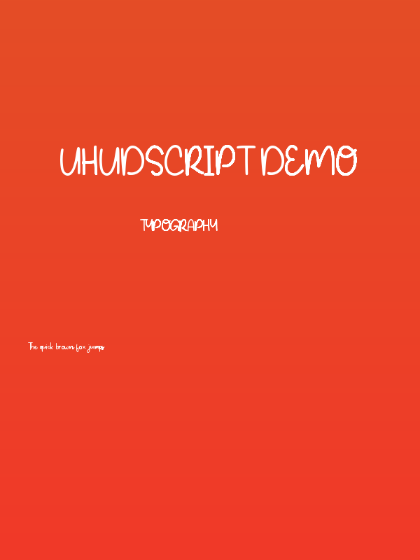 Uhudscript Demo Poster