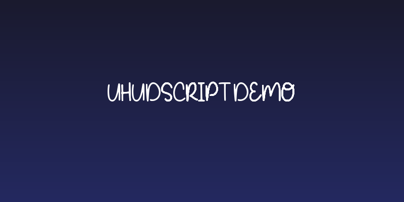 Uhudscript Demo Social Header