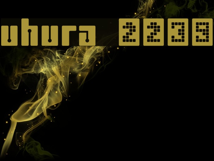 uhura 2239 Font examples