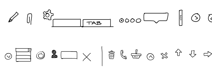 UIMockup Font OTHER CHARS