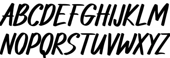 Ujung-Senja Font Litere mari