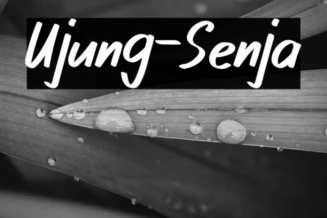 Ujung-Senja Font examples