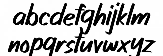 Ujung-Senja Font Litere mici