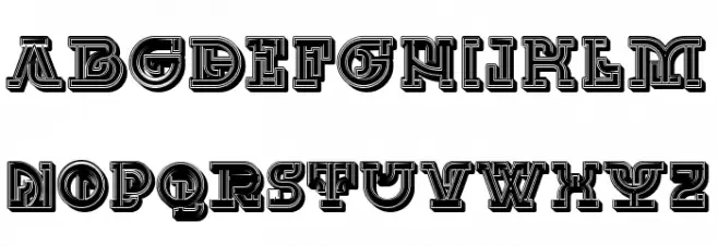 UKAMENO 3D Regular Font OTHER CHARS