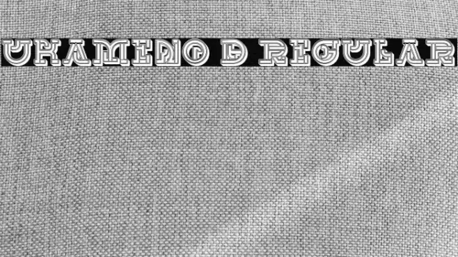 UKAMENO 3D Regular Font examples