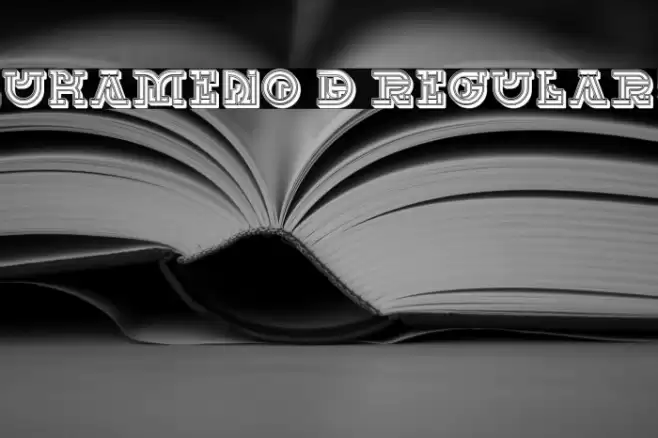 UKAMENO 3D Regular Font examples