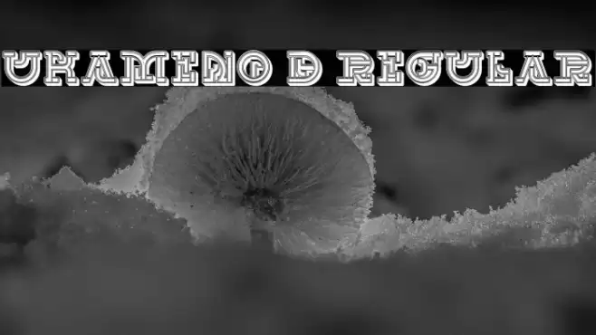 UKAMENO 3D Regular Font examples