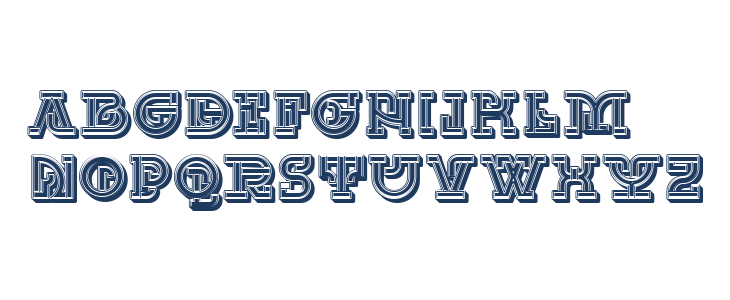 UKAMENO 3D Regular Lowercase