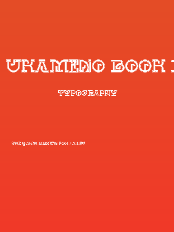 UKAMENO Book Regular Poster