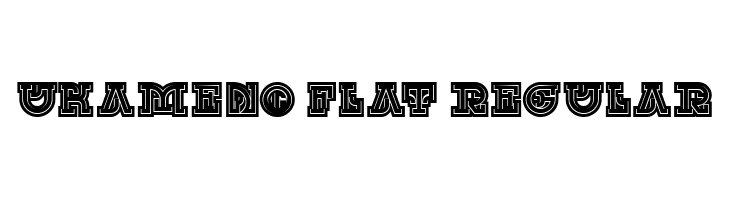 UKAMENO Flat Regular  baixar fontes gratis