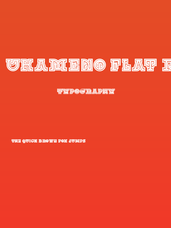 UKAMENO Flat Regular Poster