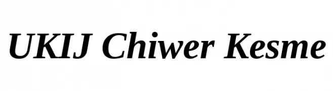 UKIJ Chiwer Kesme  Frei Schriftart Herunterladen