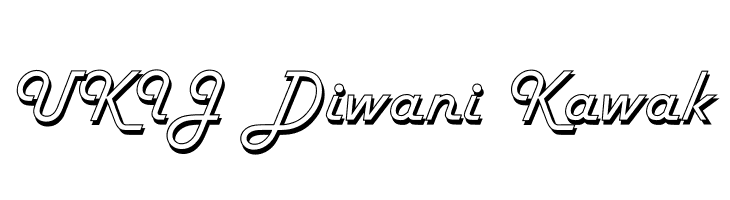 UKIJ Diwani Kawak  नि: शुल्क फ़ॉन्ट्स डाउनलोड