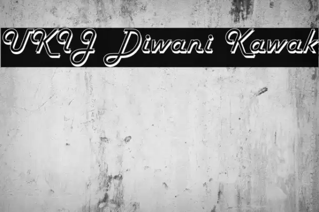 UKIJ Diwani Kawak Font examples