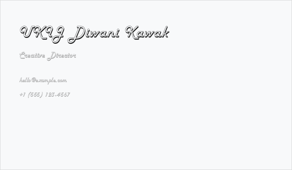 UKIJ Diwani Kawak Business Card