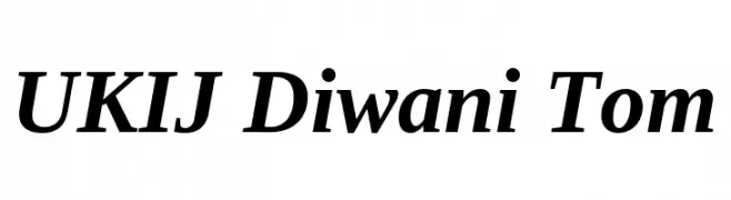 UKIJ Diwani Tom  नि: शुल्क फ़ॉन्ट्स डाउनलोड
