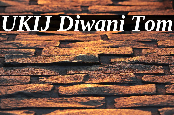 UKIJ Diwani Tom Example 2