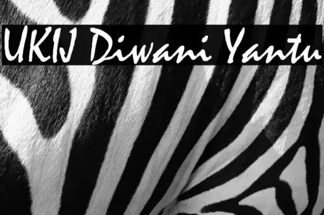 UKIJ Diwani Yantu Font examples