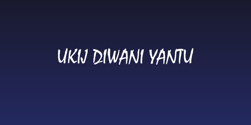 UKIJ Diwani Yantu Social Header