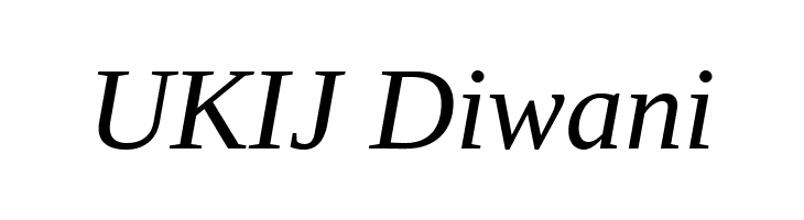 UKIJ Diwani  Descarca Fonturi Gratis