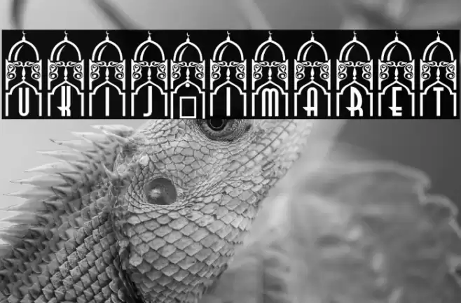 UKIJ Imaret Font examples