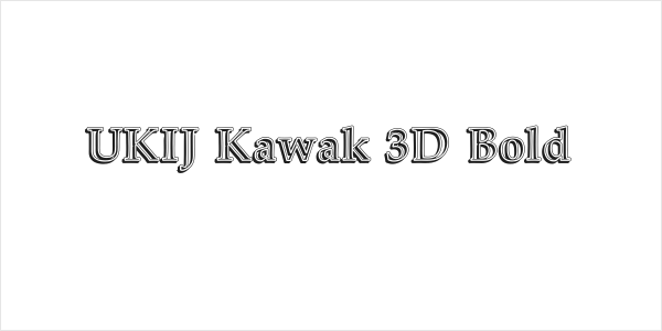UKIJ Kawak 3D Bold Logo