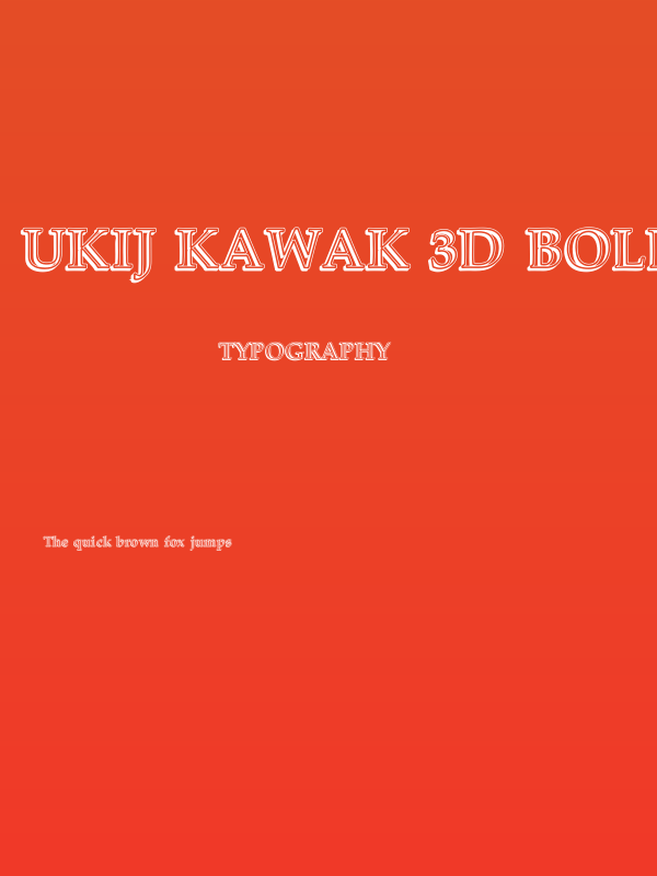 UKIJ Kawak 3D Bold Poster