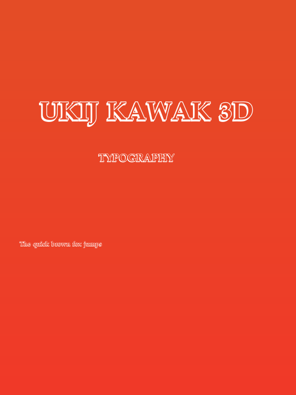 UKIJ Kawak 3D Poster