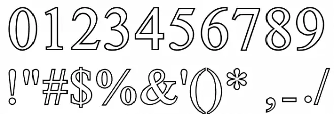 UKIJ Kawak Font OTHER CHARS