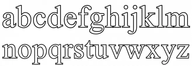 UKIJ Kawak Caratteri MINUSCOLO