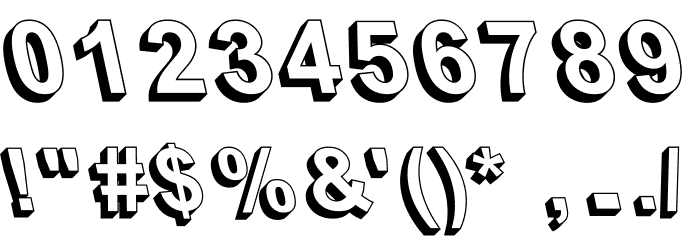 UKIJ Kufi 3D Font OTHER CHARS