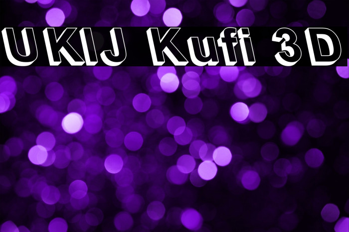UKIJ Kufi 3D Example 3