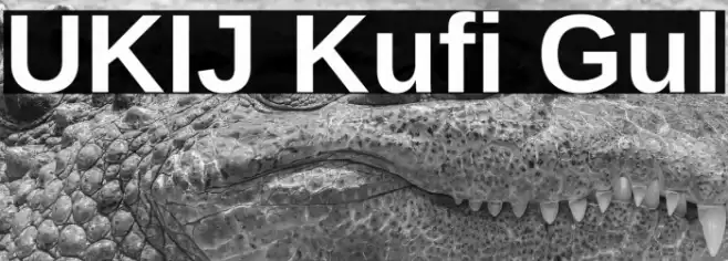 UKIJ Kufi Gul Font examples