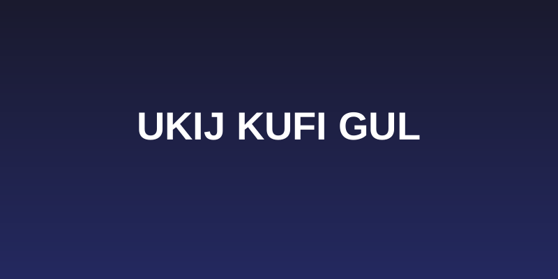 UKIJ Kufi Gul Social Header