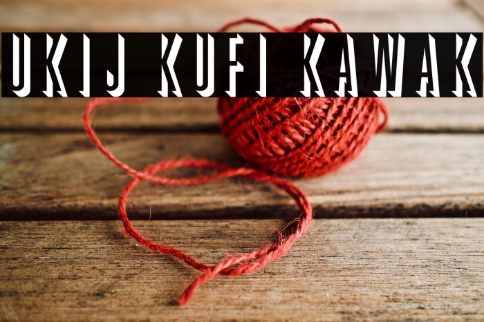 UKIJ Kufi Kawak Example 3