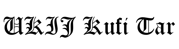 UKIJ Kufi Tar  Frei Schriftart Herunterladen