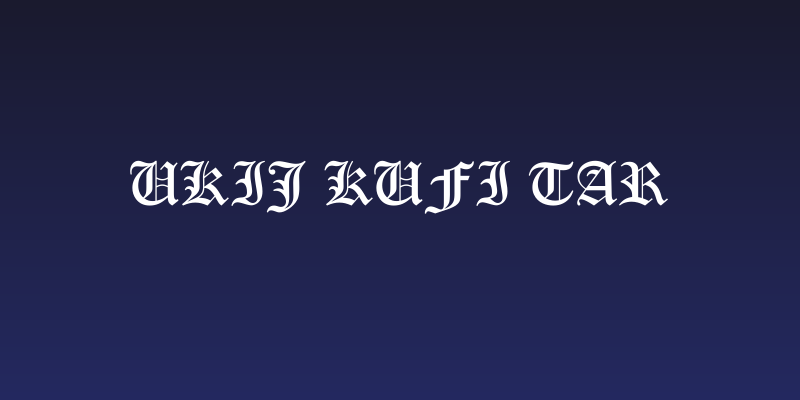 UKIJ Kufi Tar Social Header