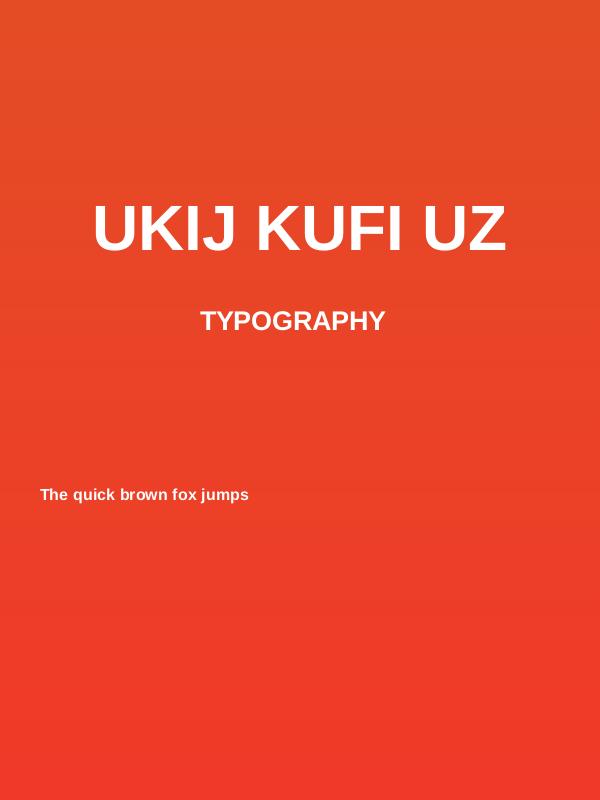 UKIJ Kufi Uz Poster