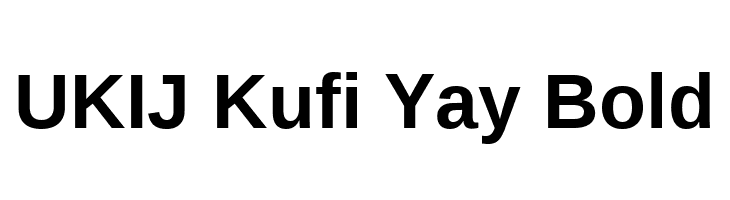 UKIJ Kufi Yay Bold  Frei Schriftart Herunterladen
