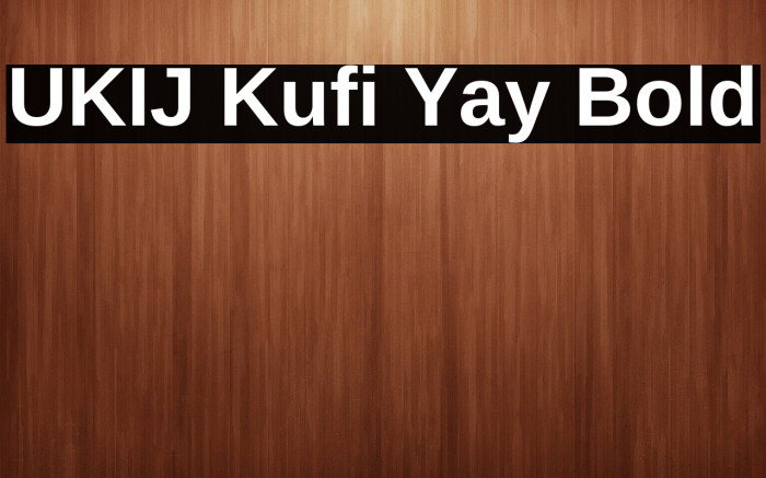 UKIJ Kufi Yay Bold Example 3
