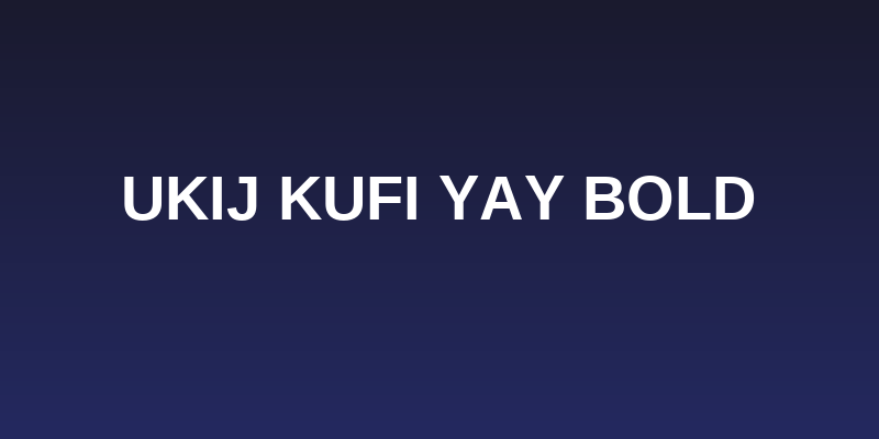 UKIJ Kufi Yay Bold Social Header